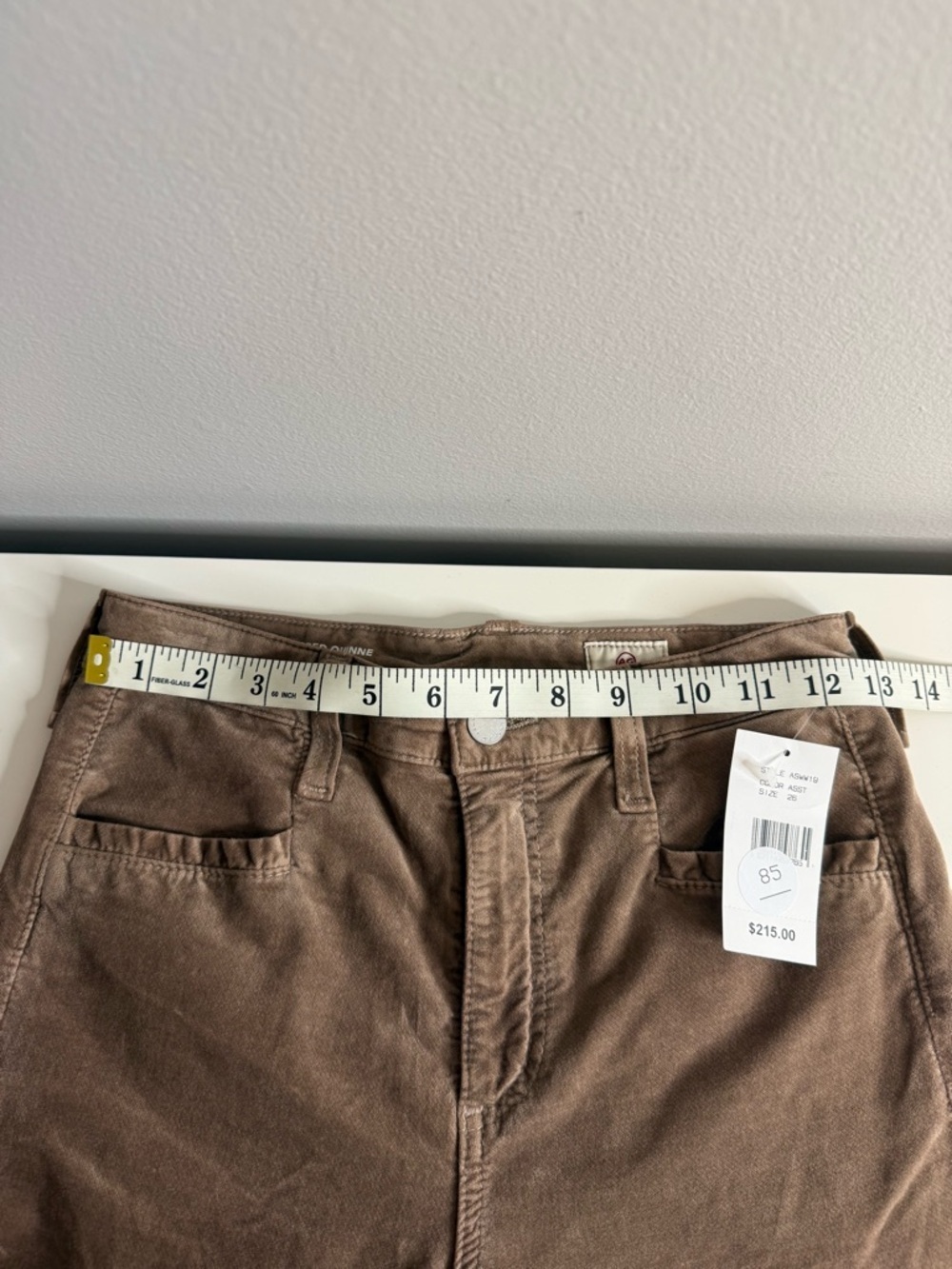 Adriano Goldschmeid AG Brown Corduroy Flared Pants Tailored Quinne 26 NWT $216 - Picture 10 of 12
